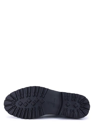  Tamer Tanca Erkek Hakiki Deri Siyah Mat Klasik Ayakkabı