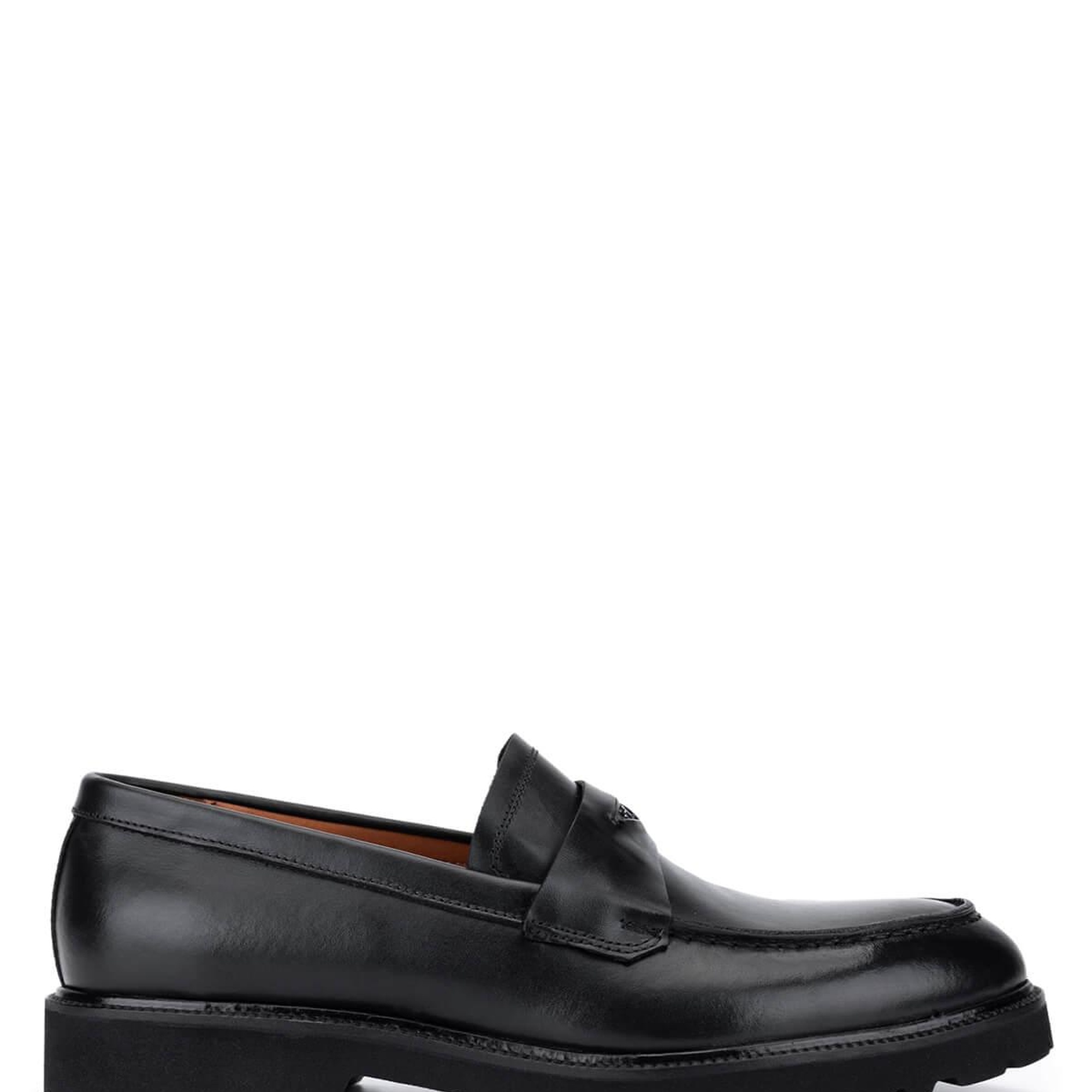 Tamer Tanca Erkek Hakiki Deri Siyah Loafer Ayakkabı