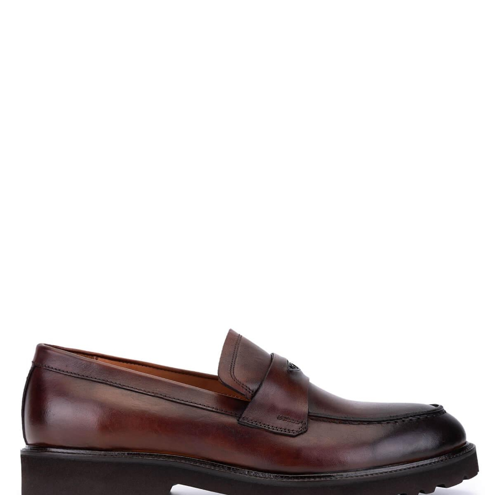 Tamer Tanca Erkek Hakiki Deri Taba Loafer Ayakkabı
