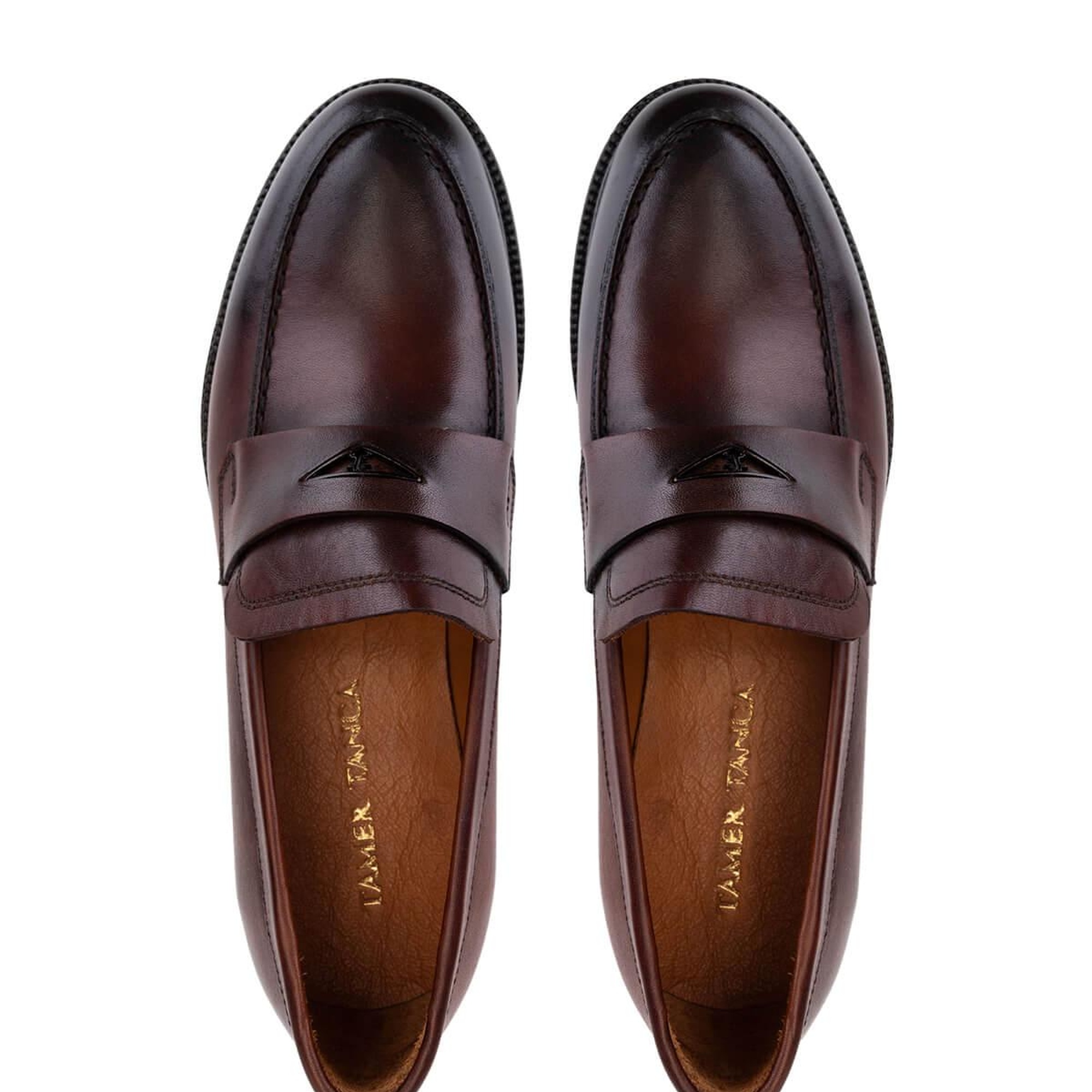 Tamer Tanca Erkek Hakiki Deri Taba Loafer Ayakkabı