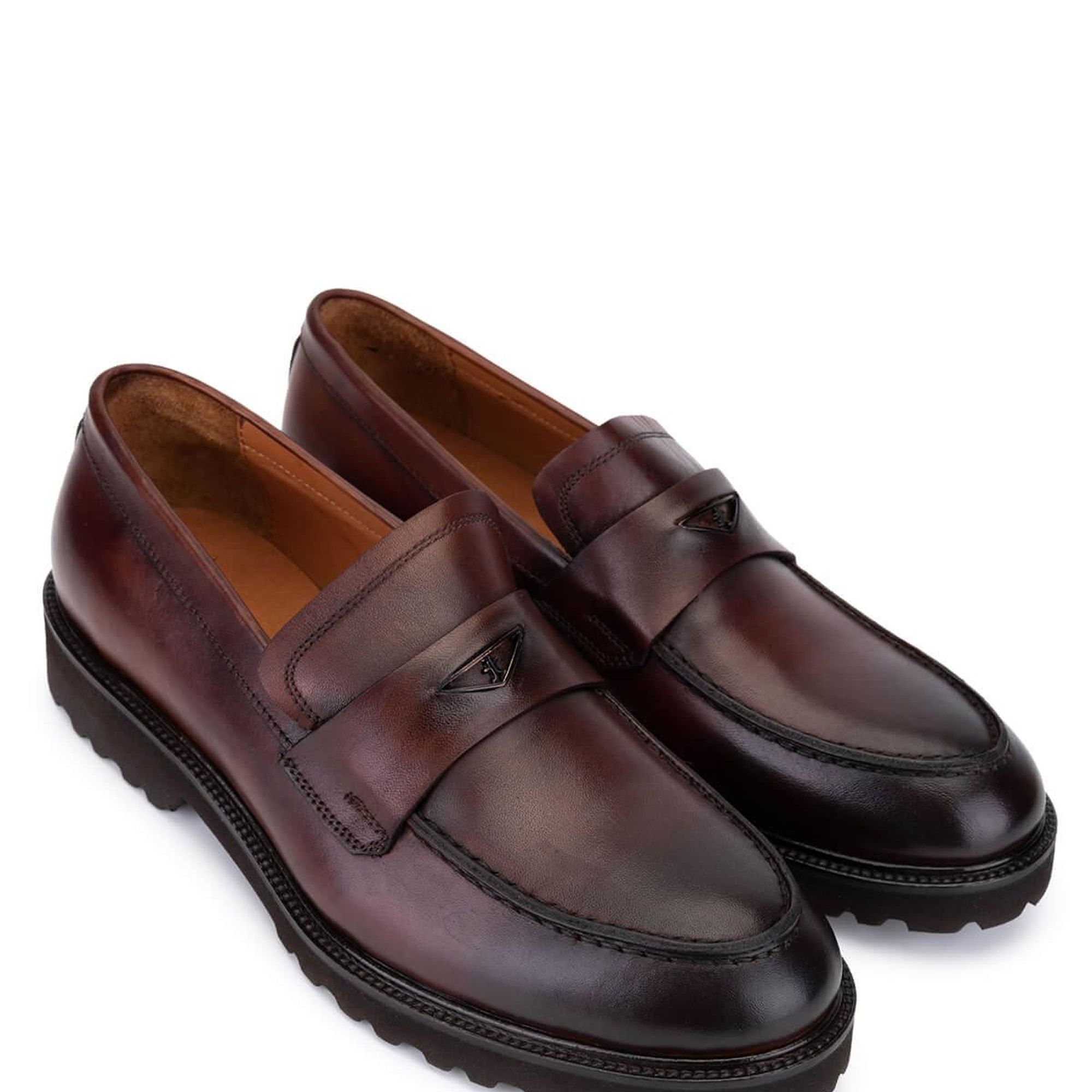 Tamer Tanca Erkek Hakiki Deri Taba Loafer Ayakkabı