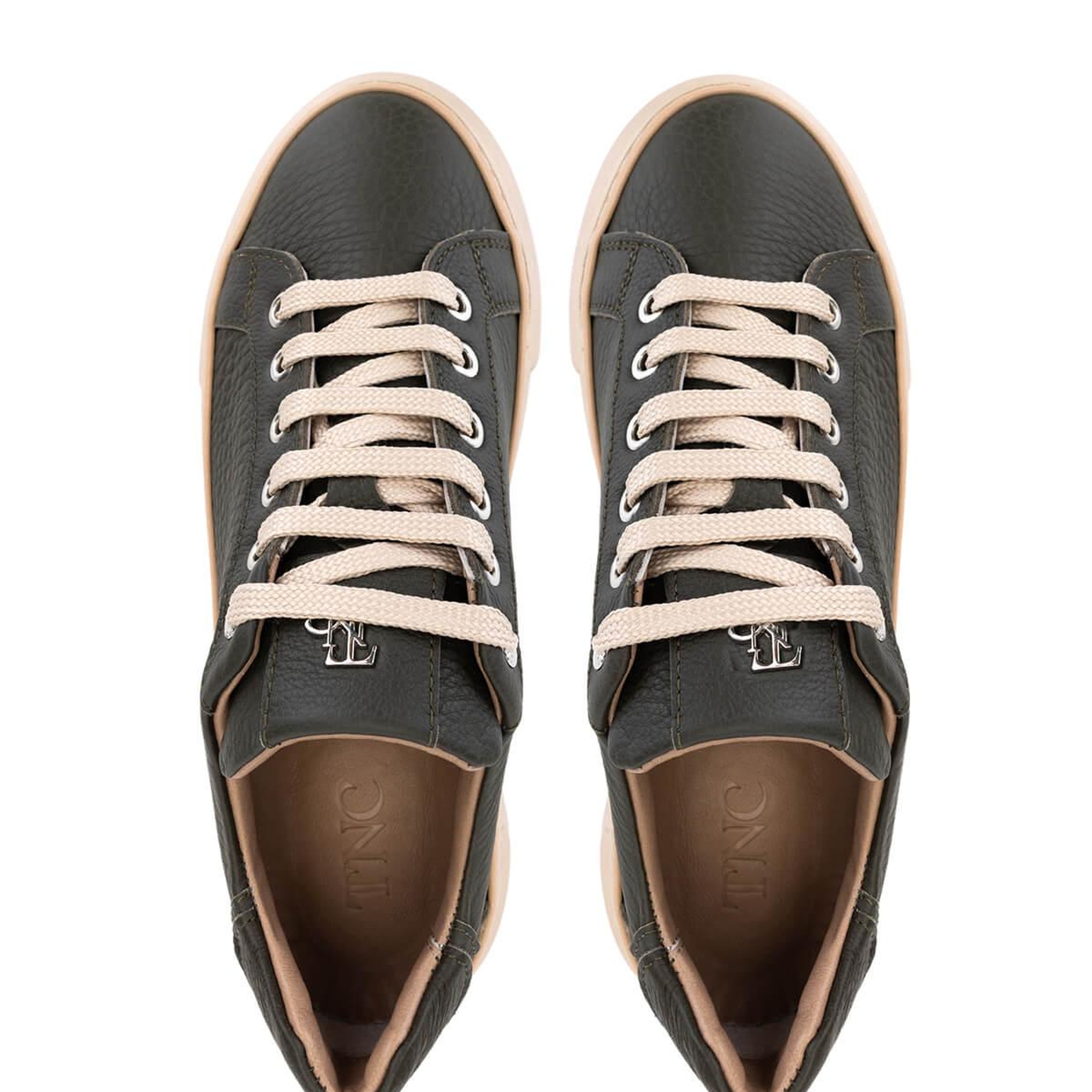 Tamer Tanca Kadın Hakiki Deri Haki Sneakers & Spor Ayakkabı