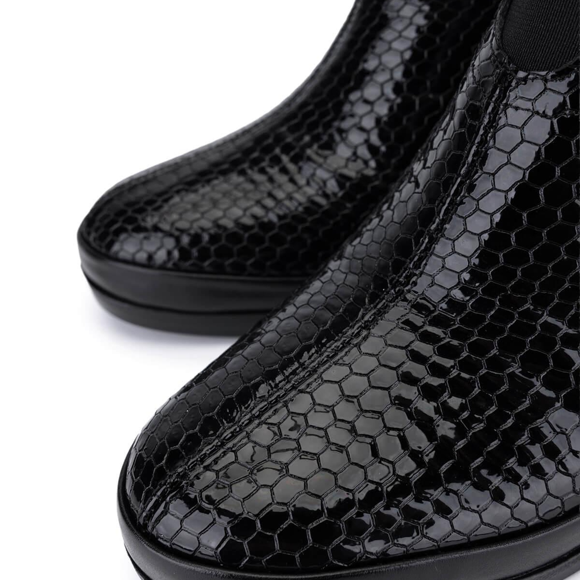 Tamer Tanca Kadın Hakiki Deri Siyah Bmb Topuklu Bot