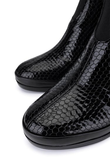  Tamer Tanca Kadın Hakiki Deri Siyah Bmb Topuklu Bot