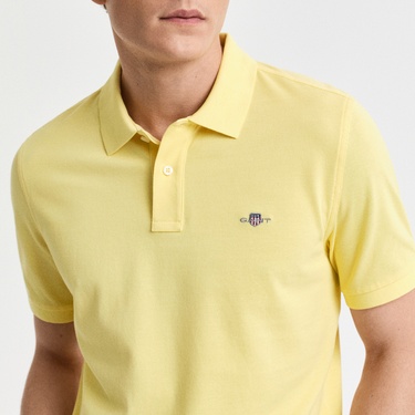  GANT Erkek Sarı Regular Fit Polo