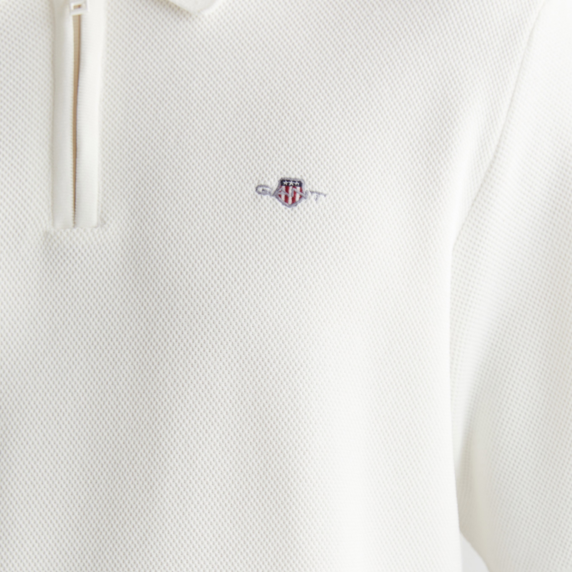 GANT Erkek Krem Regular Fit Triko