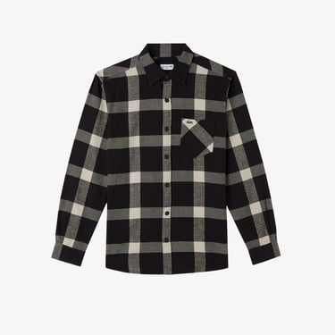  Lacoste Erkek Regular Fit Ekose Siyah Gömlek