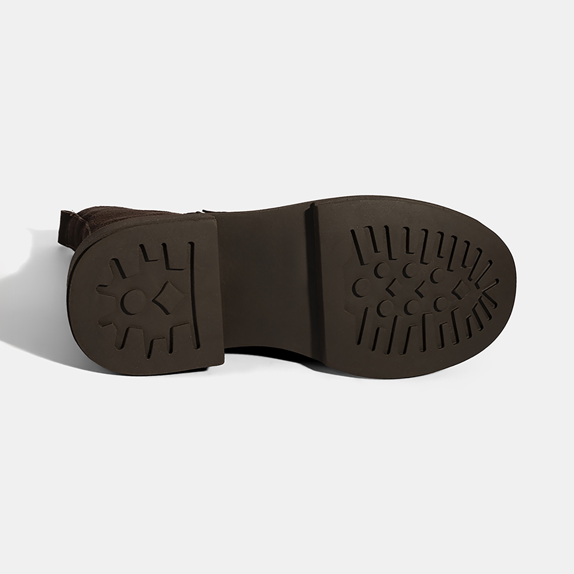 Kadın Kahve Metal Toka Detaylı Süet Deri Bot