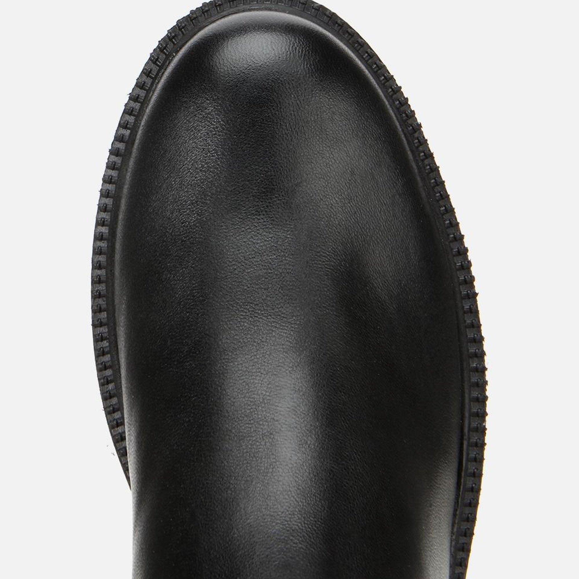 Kadın Deri Siyah Tokalı Dolgu Topuklu Bot