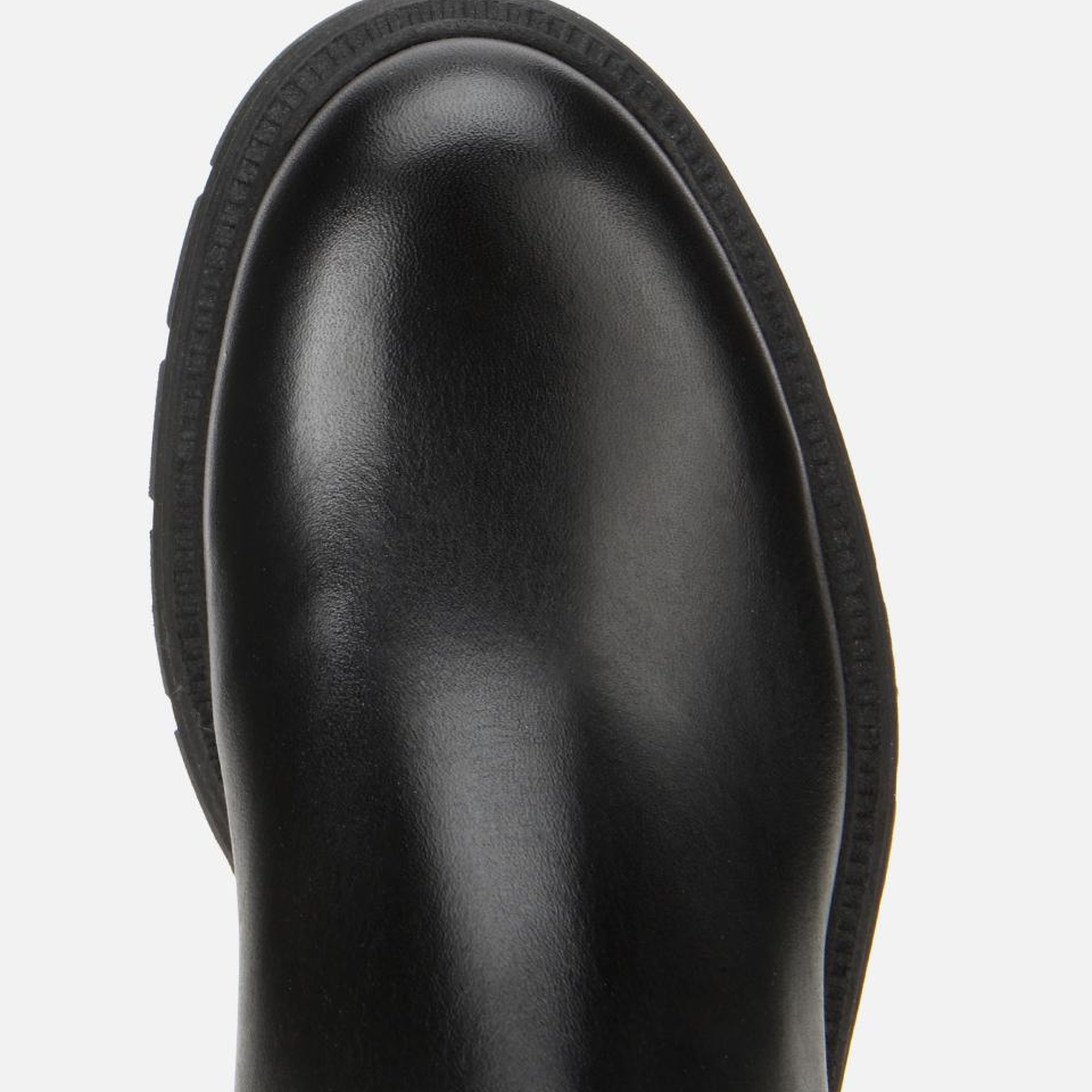 Kadın Deri Siyah Yumuşak Dokulu Bilekte Düz Bot