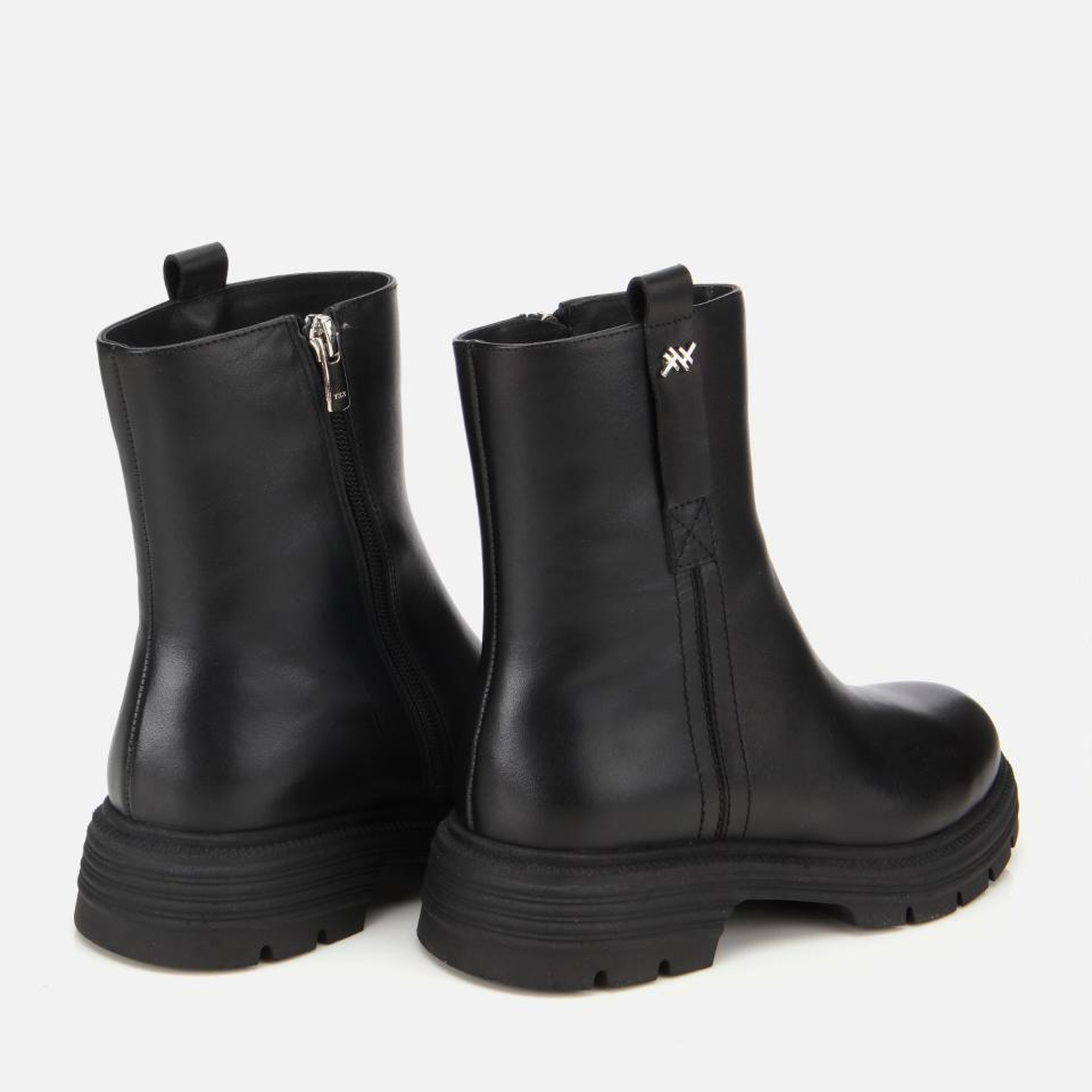 Kadın Deri Siyah Yumuşak Dokulu Bilekte Düz Bot