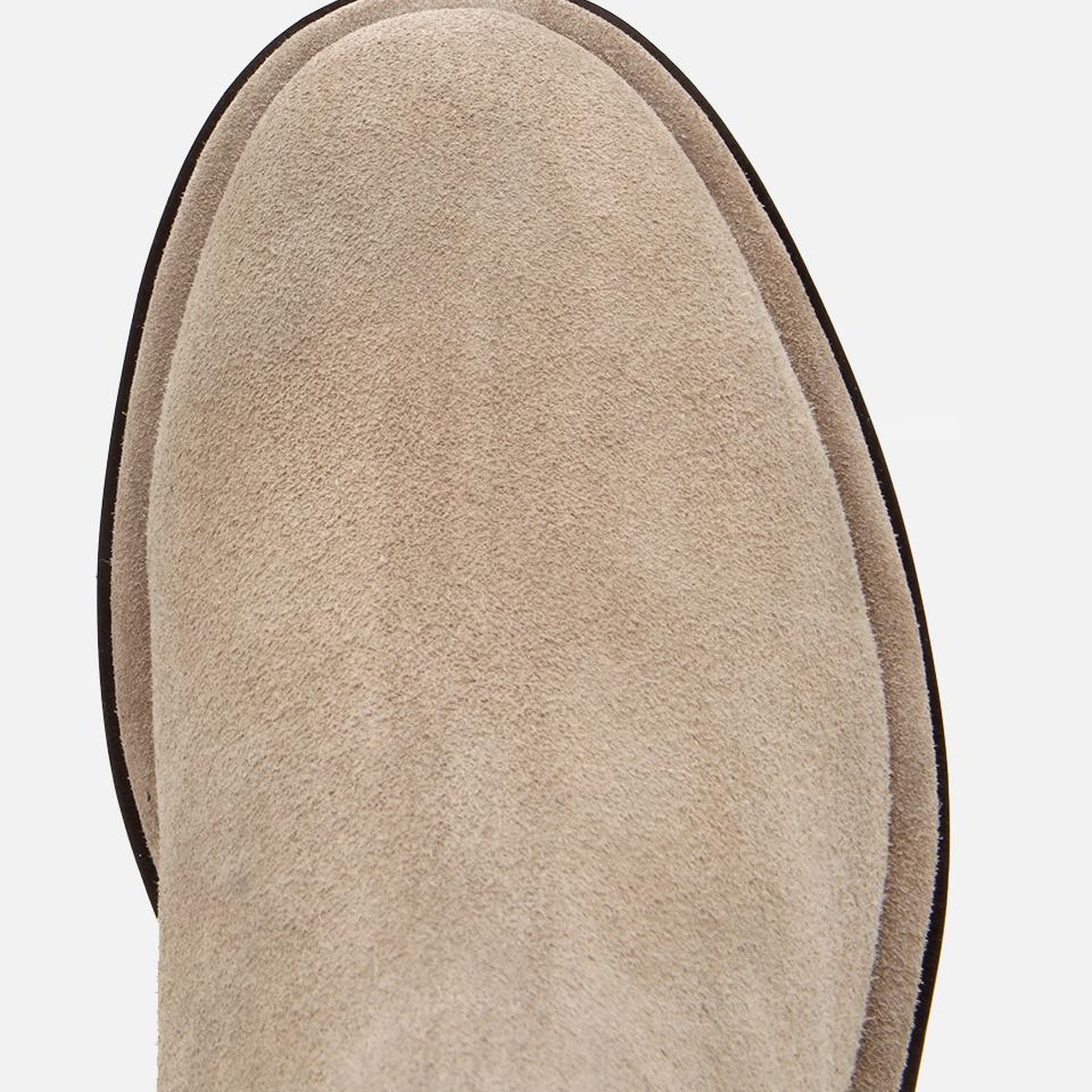 Erkek Süet Deri Bej Lastik Detaylı Chelsea Bot