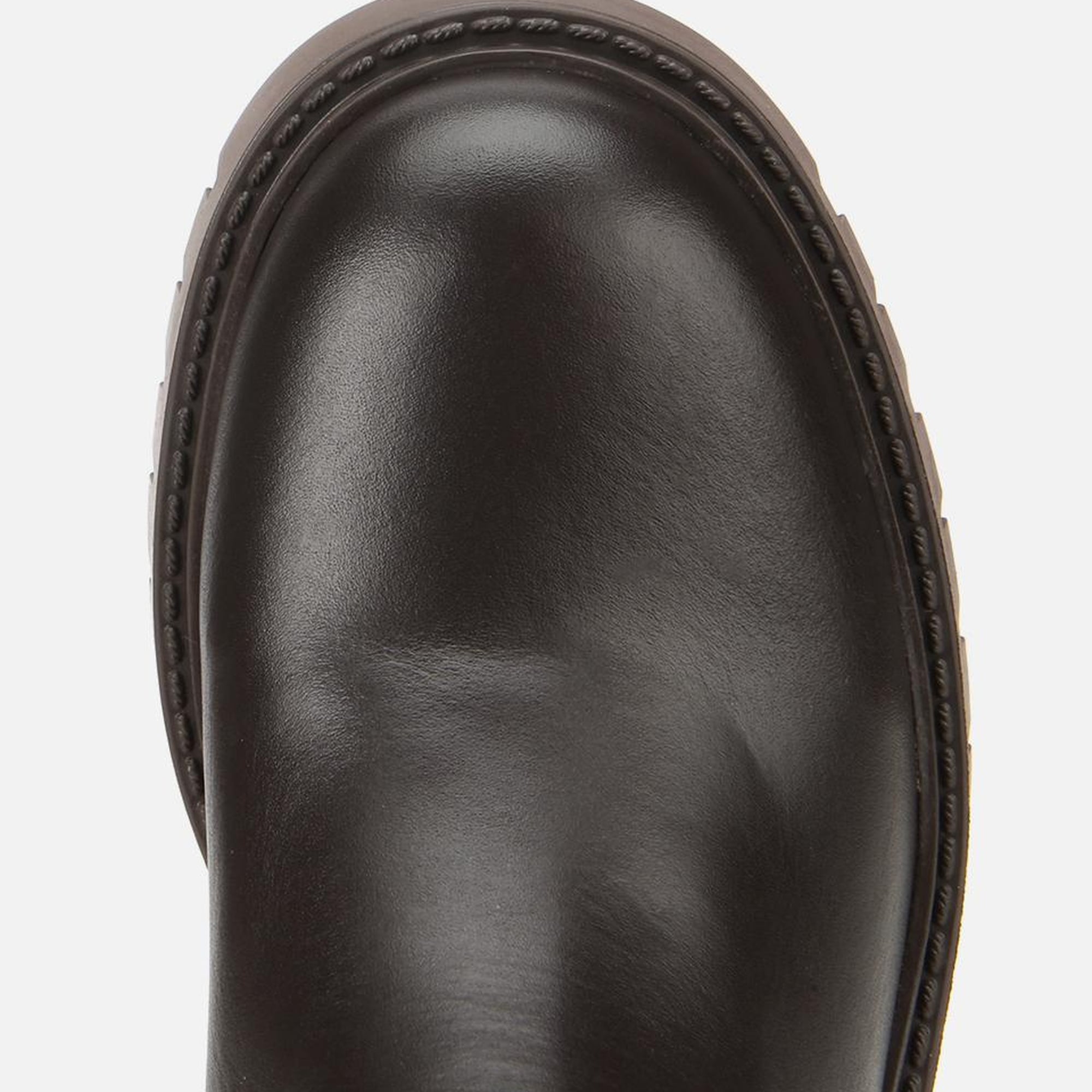 Kadın Deri Kahverengi Streç Bilekte Düz Bot