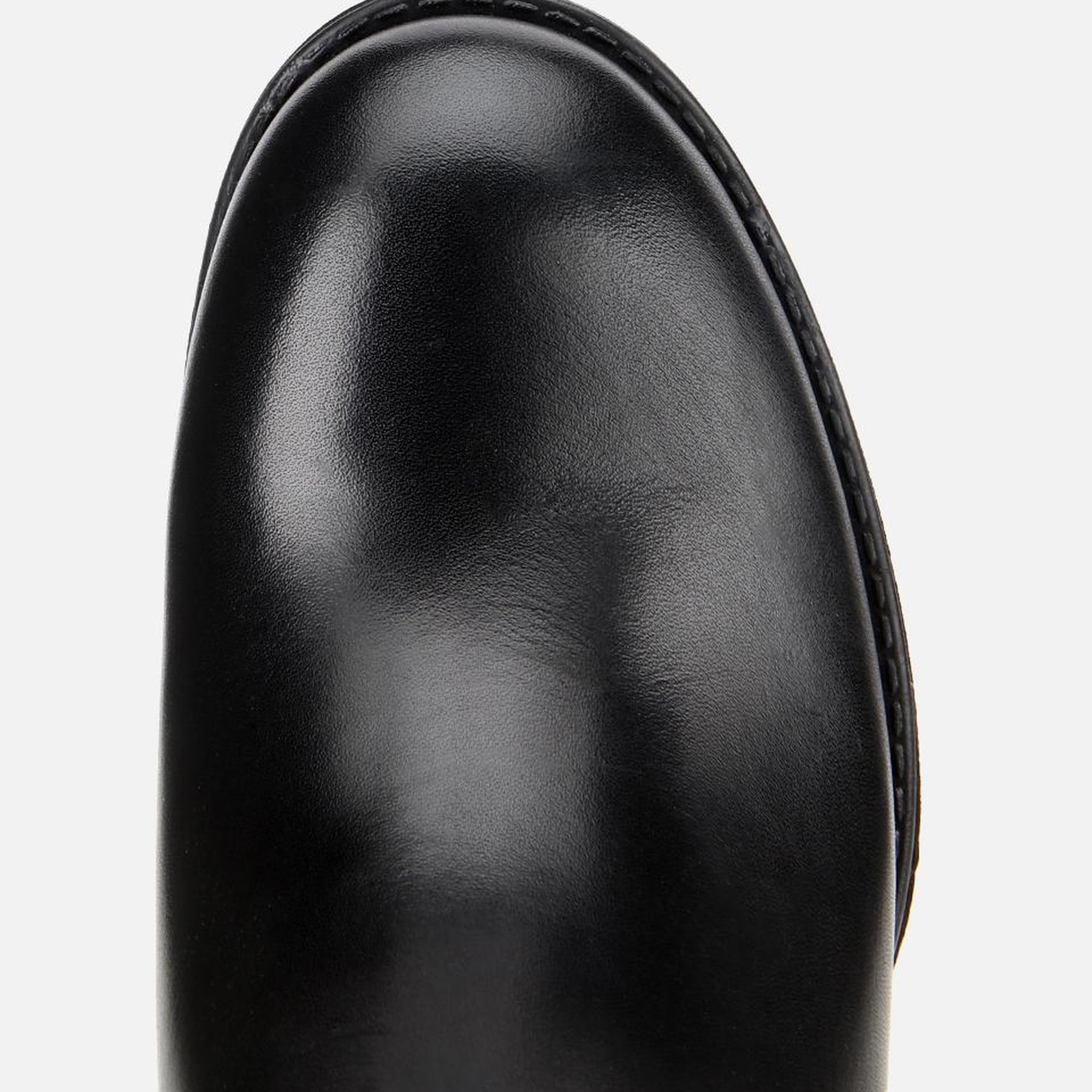 Kadın Deri Siyah Lastik Detaylı Bilekte Topuklu Bot