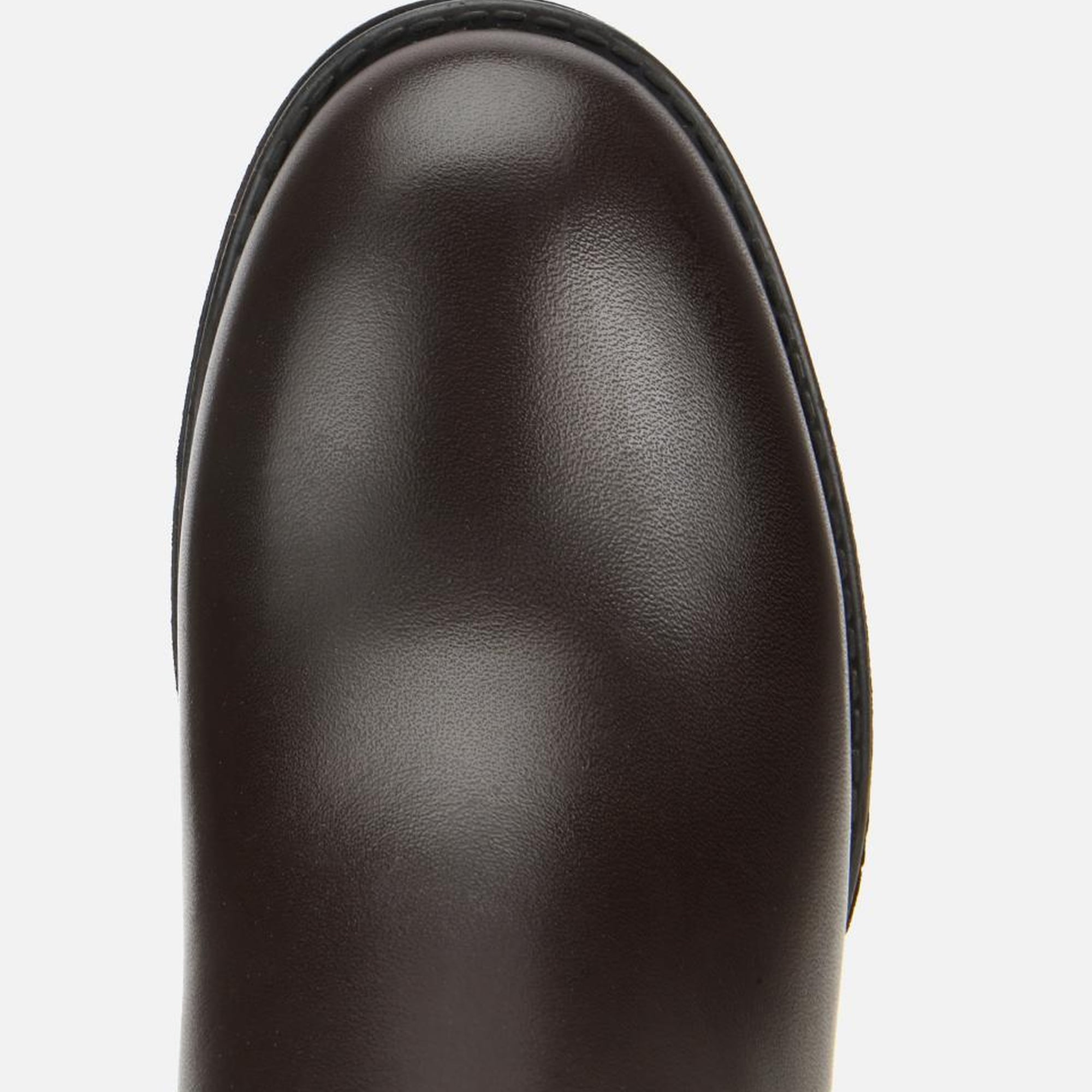 Kadın Deri Kahverengi Lastik Detaylı Bilekte Topuklu Bot