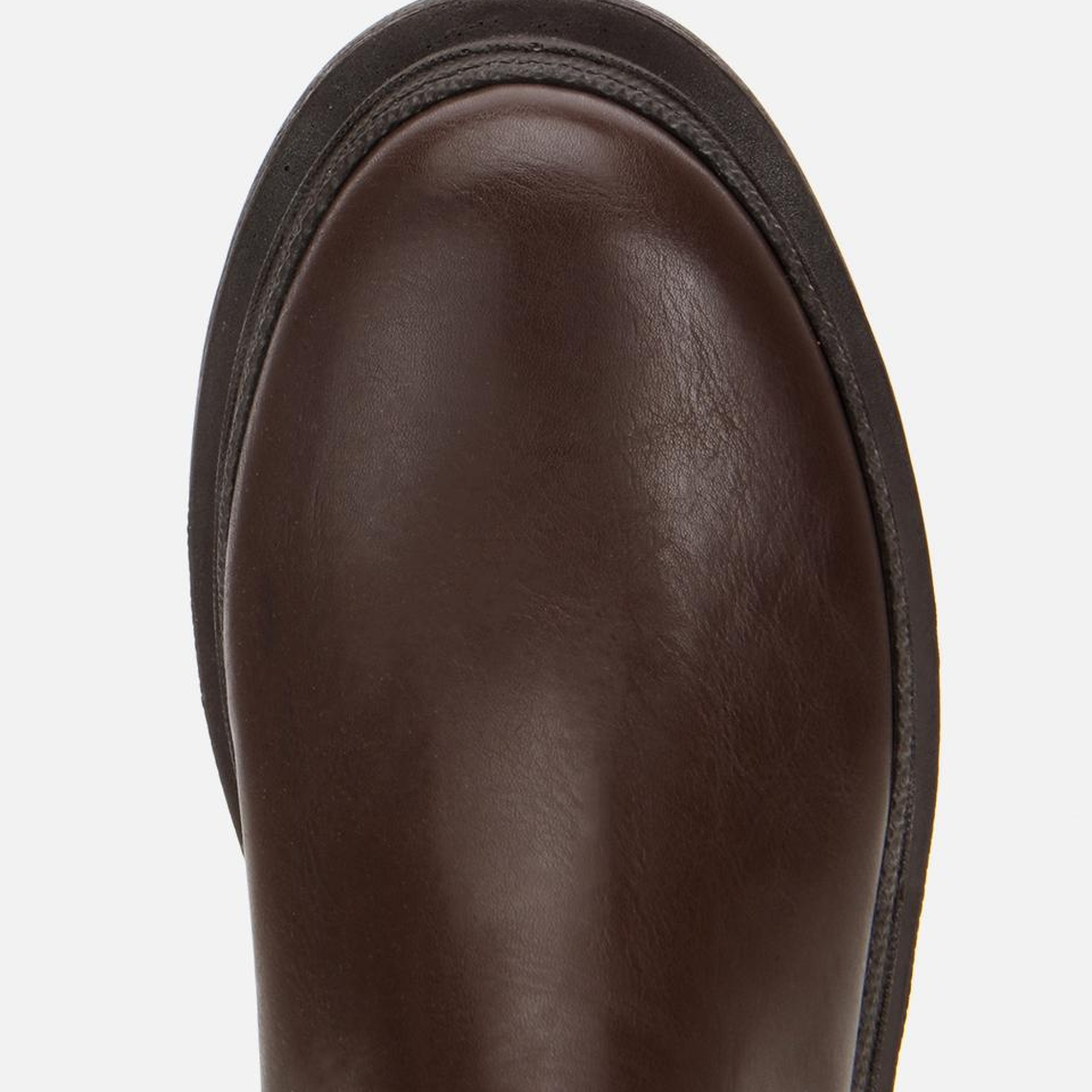 Kadın Kahverengi Lastik Detaylı Kalın Tabanlı Düz Bot