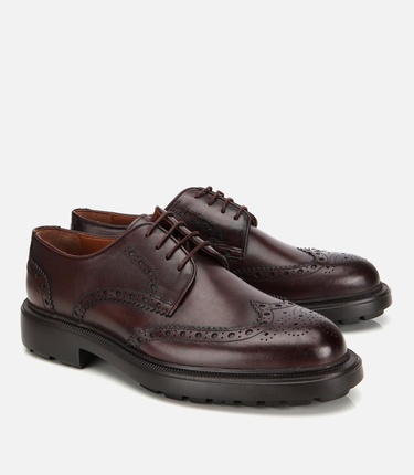  Erkek Deri Kahverengi Rahat Klasik Ayakkabı