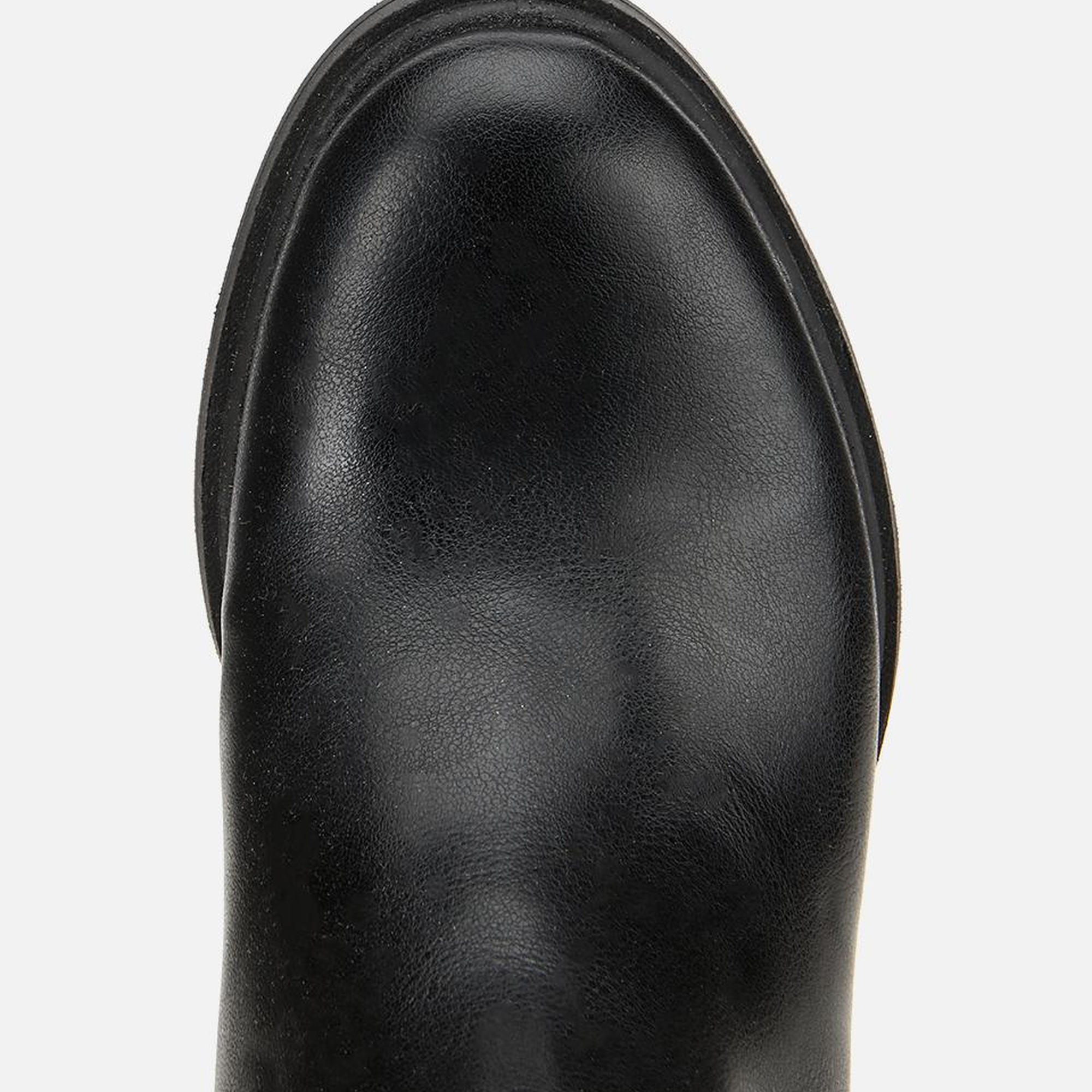 Kadın Siyah Streç Metal Detaylı Topuklu Çizme