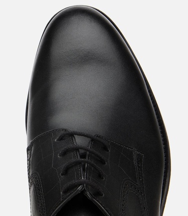  Erkek Deri Siyah Klasik Ayakkabı