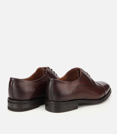  Erkek Deri Kahverengi Bağcıklı Klasik Ayakkabı