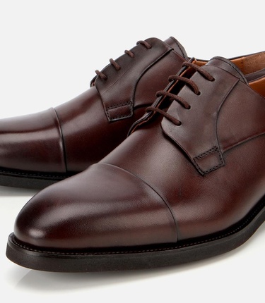  Erkek Deri Kahverengi Bağcıklı Klasik Ayakkabı