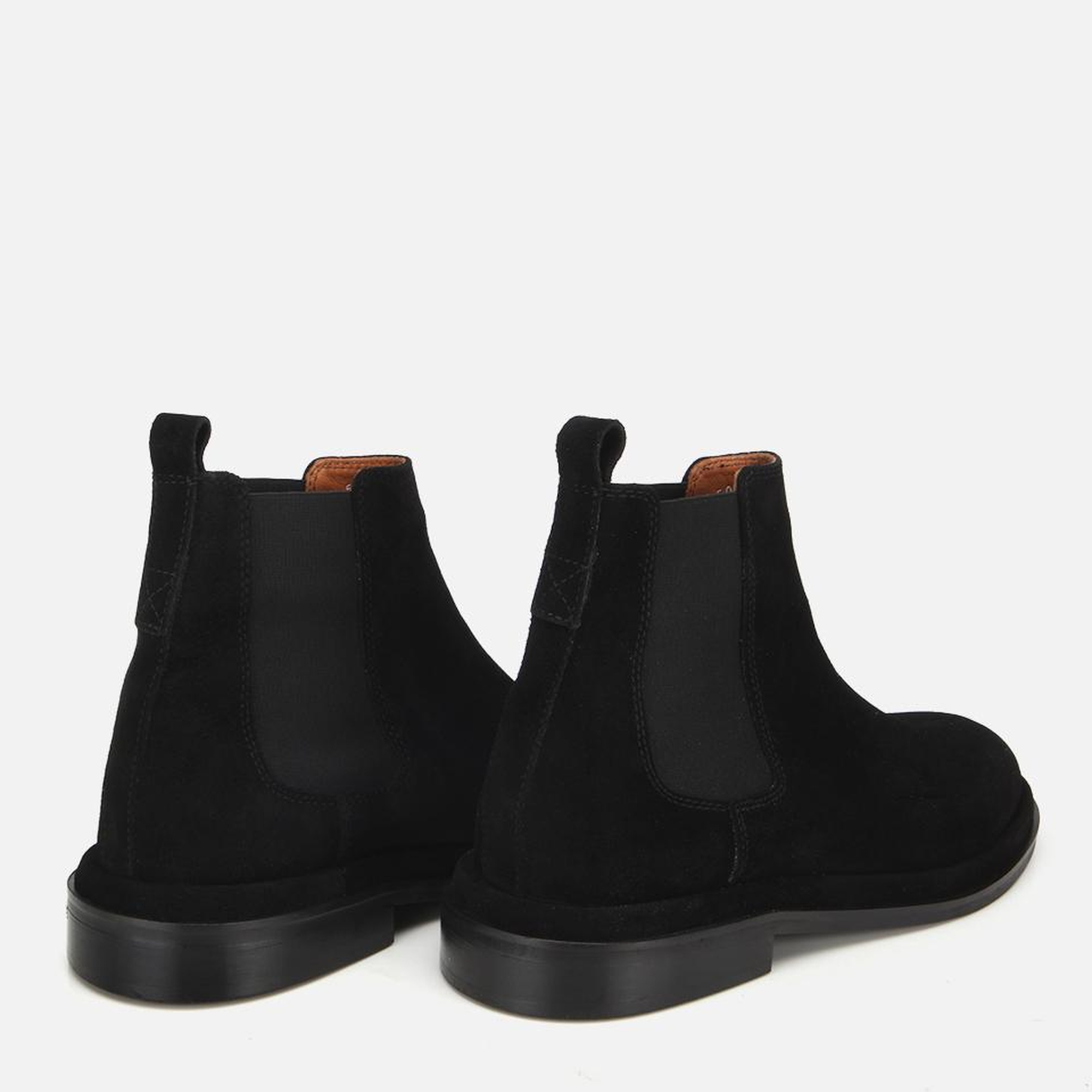 Erkek Süet Deri Siyah Lastik Detaylı Chelsea Bot