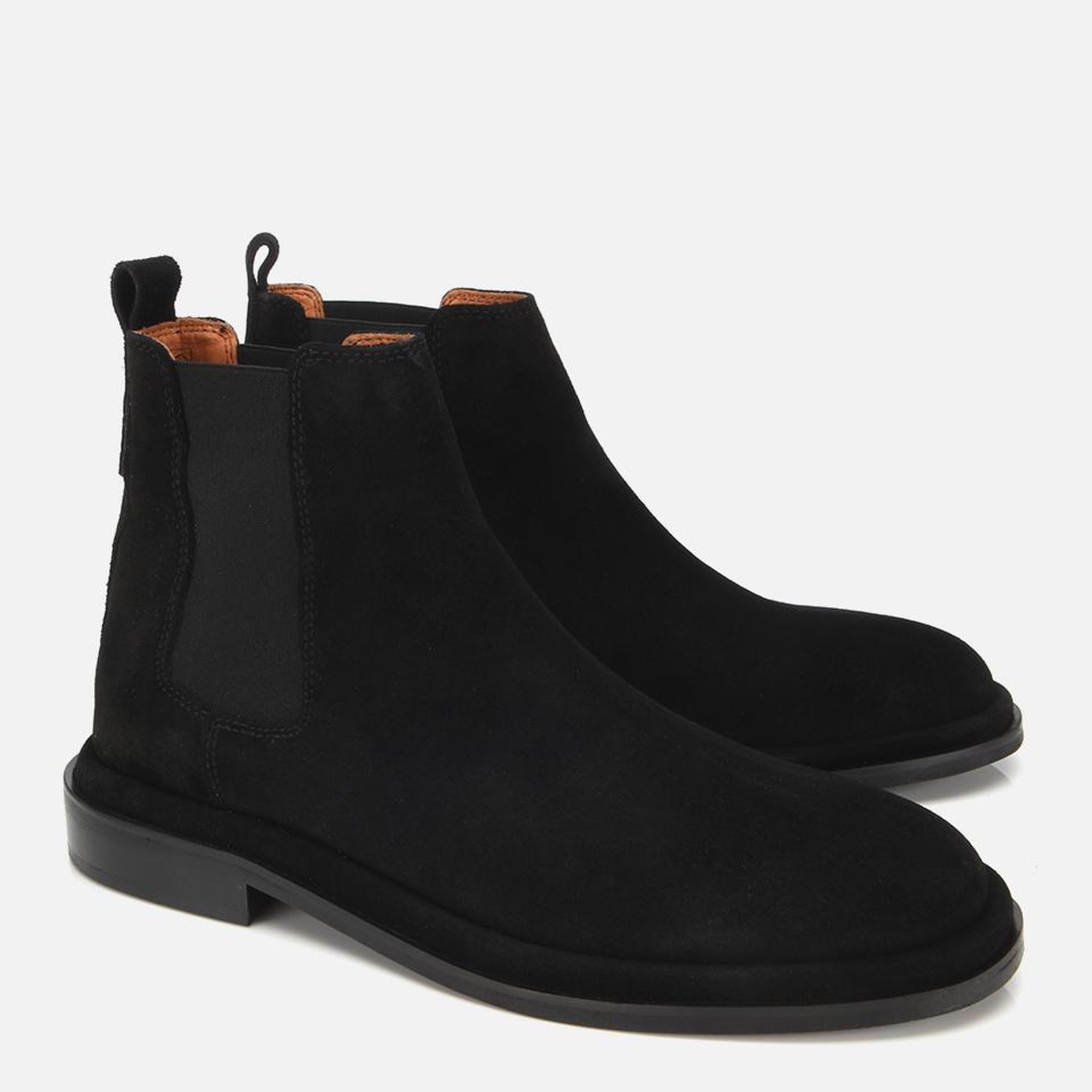 Erkek Süet Deri Siyah Lastik Detaylı Chelsea Bot
