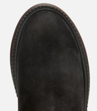  Erkek Nubuk Deri Siyah Lastik Detaylı Chelsea Bot