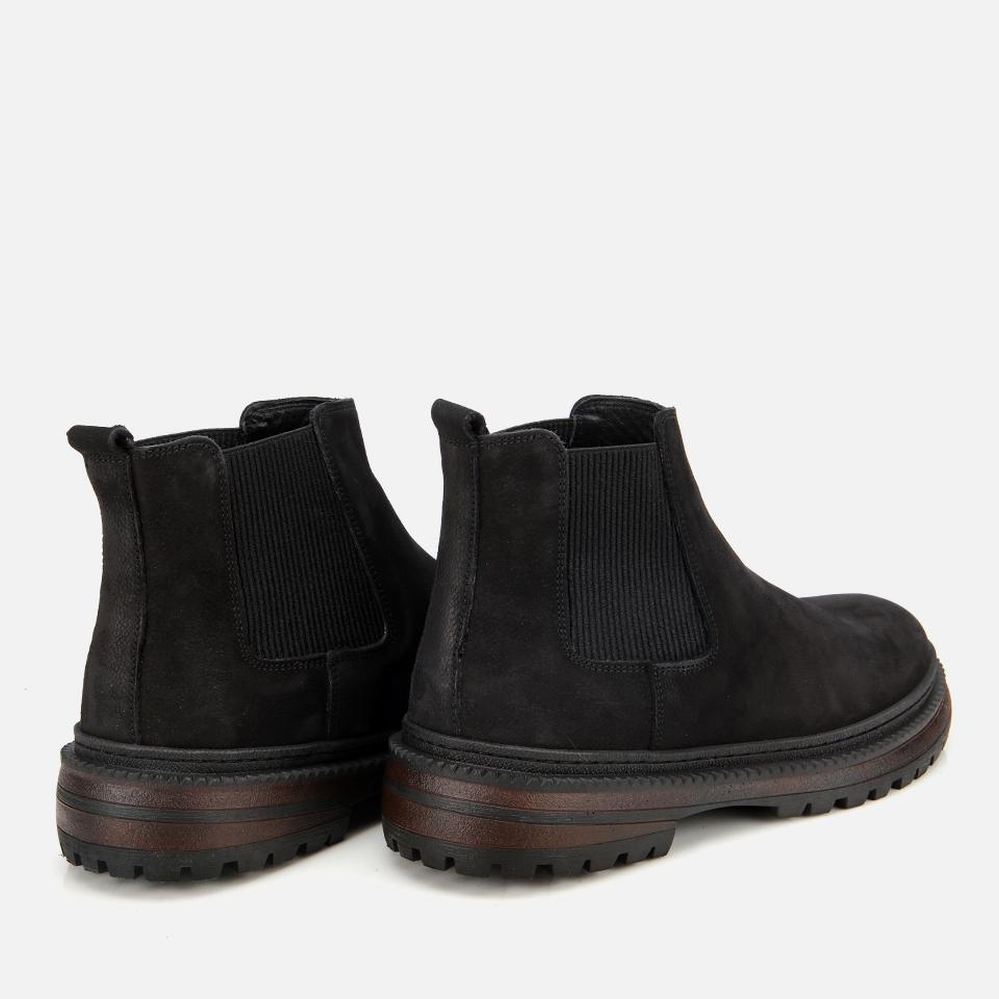 Erkek Nubuk Deri Siyah Lastik Detaylı Chelsea Bot