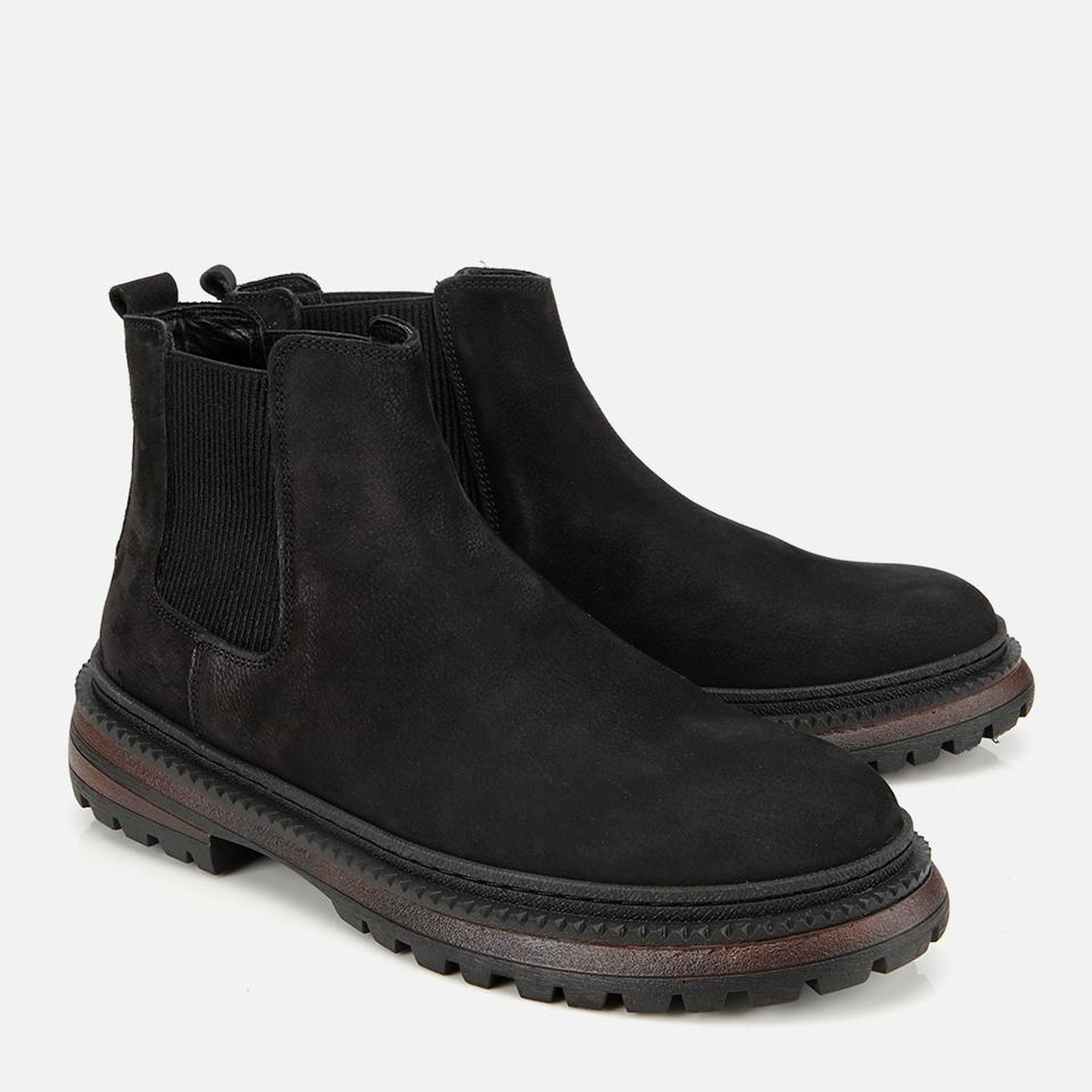 Erkek Nubuk Deri Siyah Lastik Detaylı Chelsea Bot