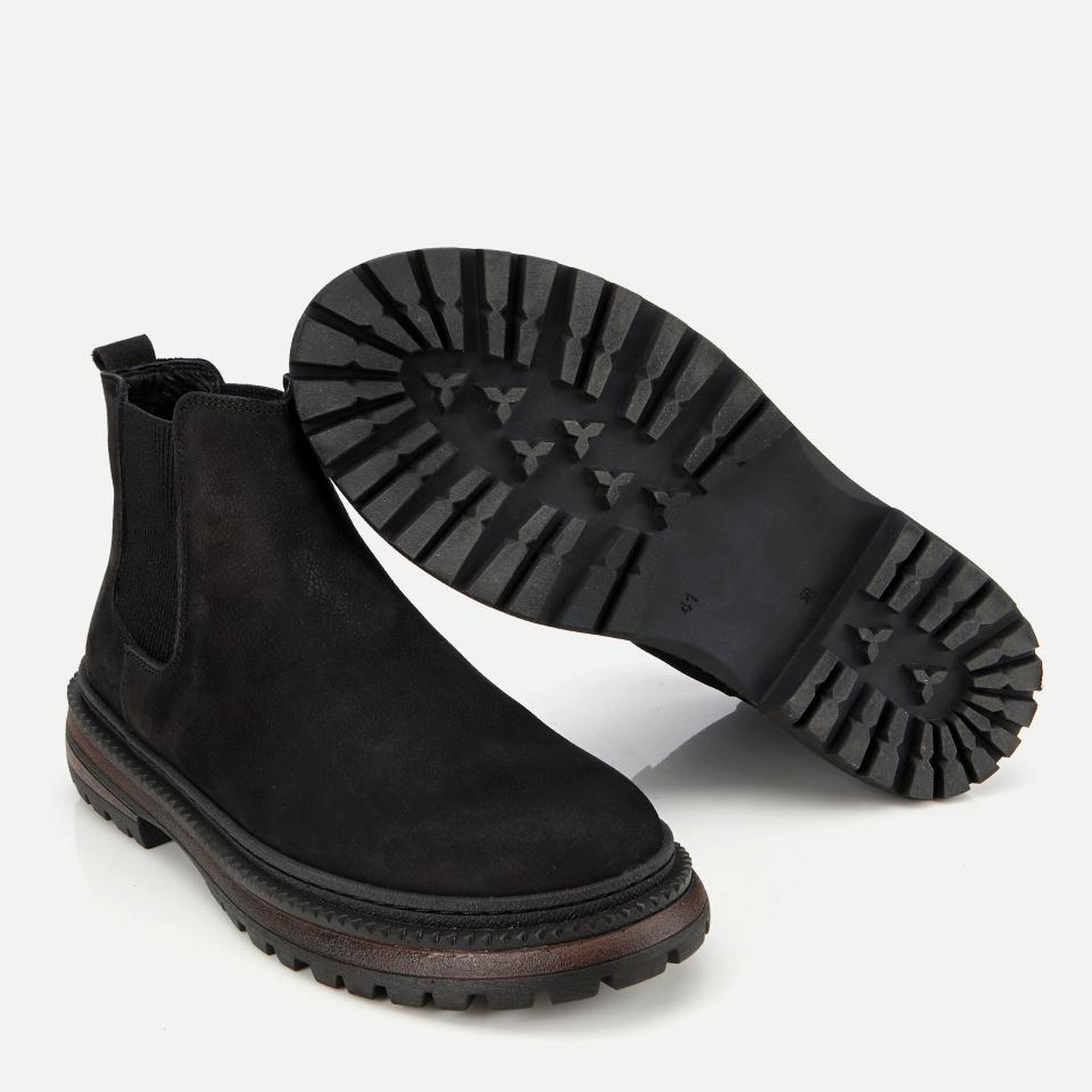 Erkek Nubuk Deri Siyah Lastik Detaylı Chelsea Bot