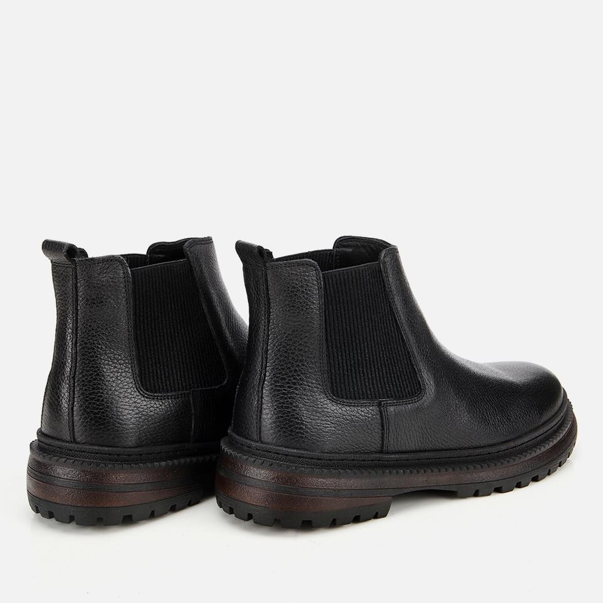 Erkek Deri Siyah Lastik Detaylı Chelsea Bot