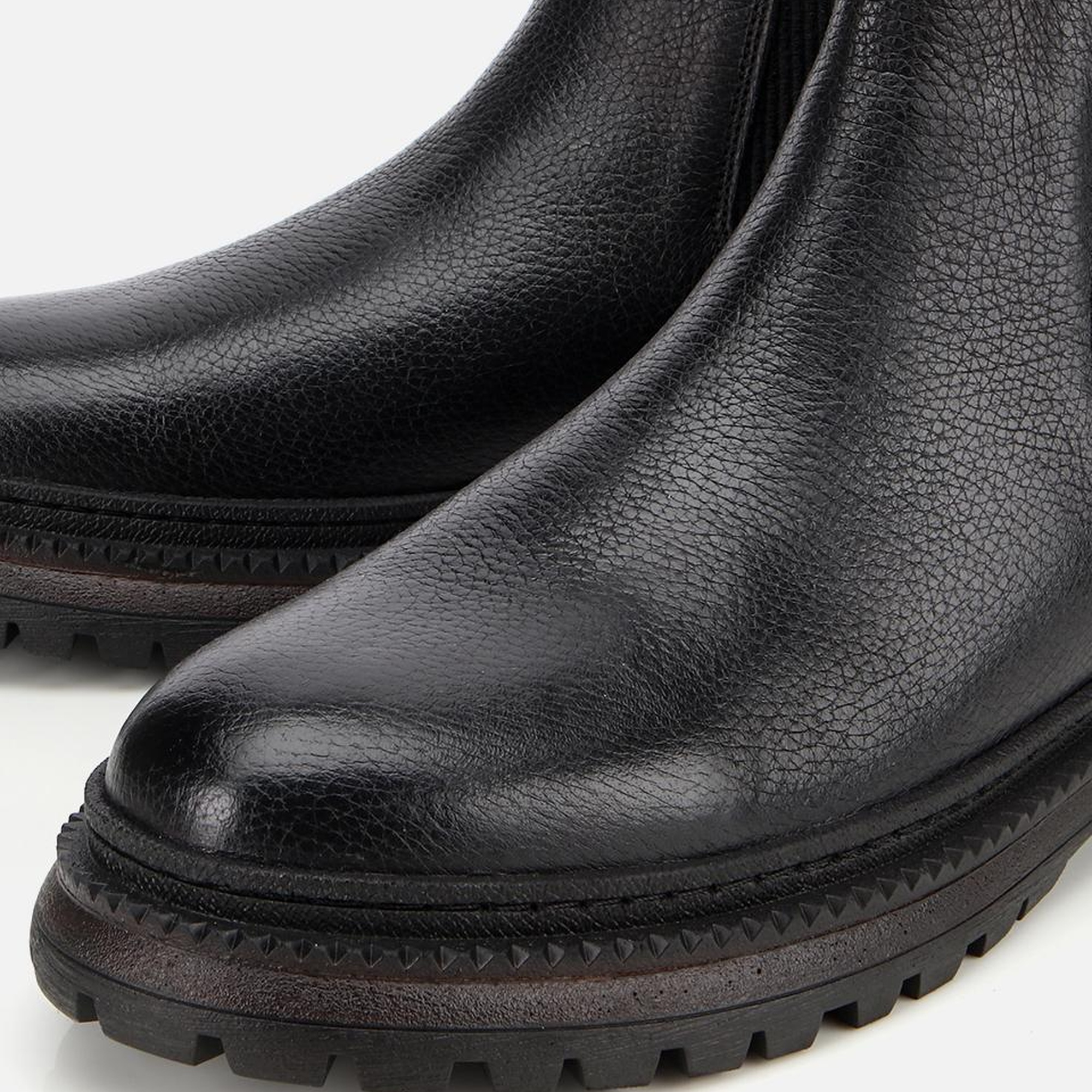 Erkek Deri Siyah Lastik Detaylı Chelsea Bot