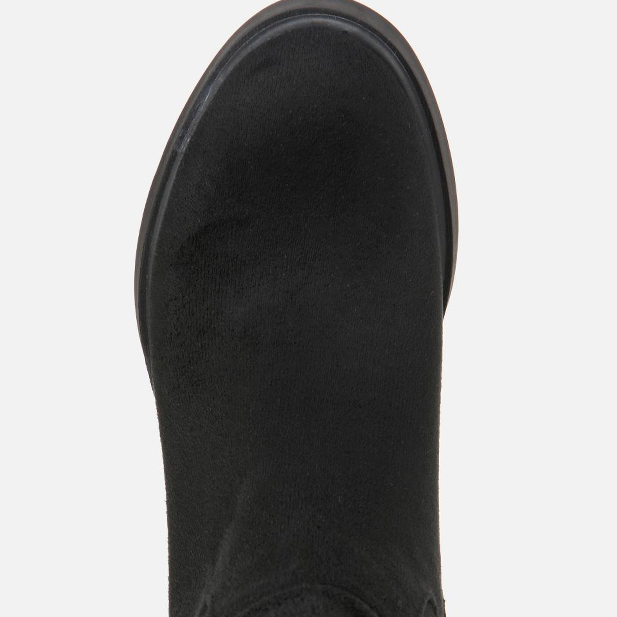 Kadın Süet Siyah Streç Topuklu Çizme