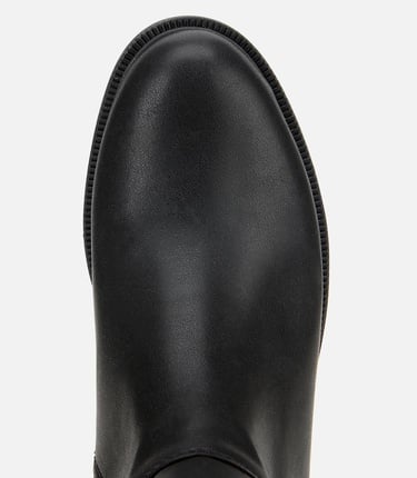  Kadın Siyah Tokalı Düz Çizme