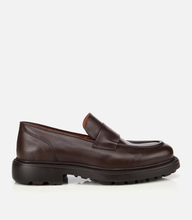  Erkek Deri Kahverengi Yumuşak Dokulu Klasik Loafer