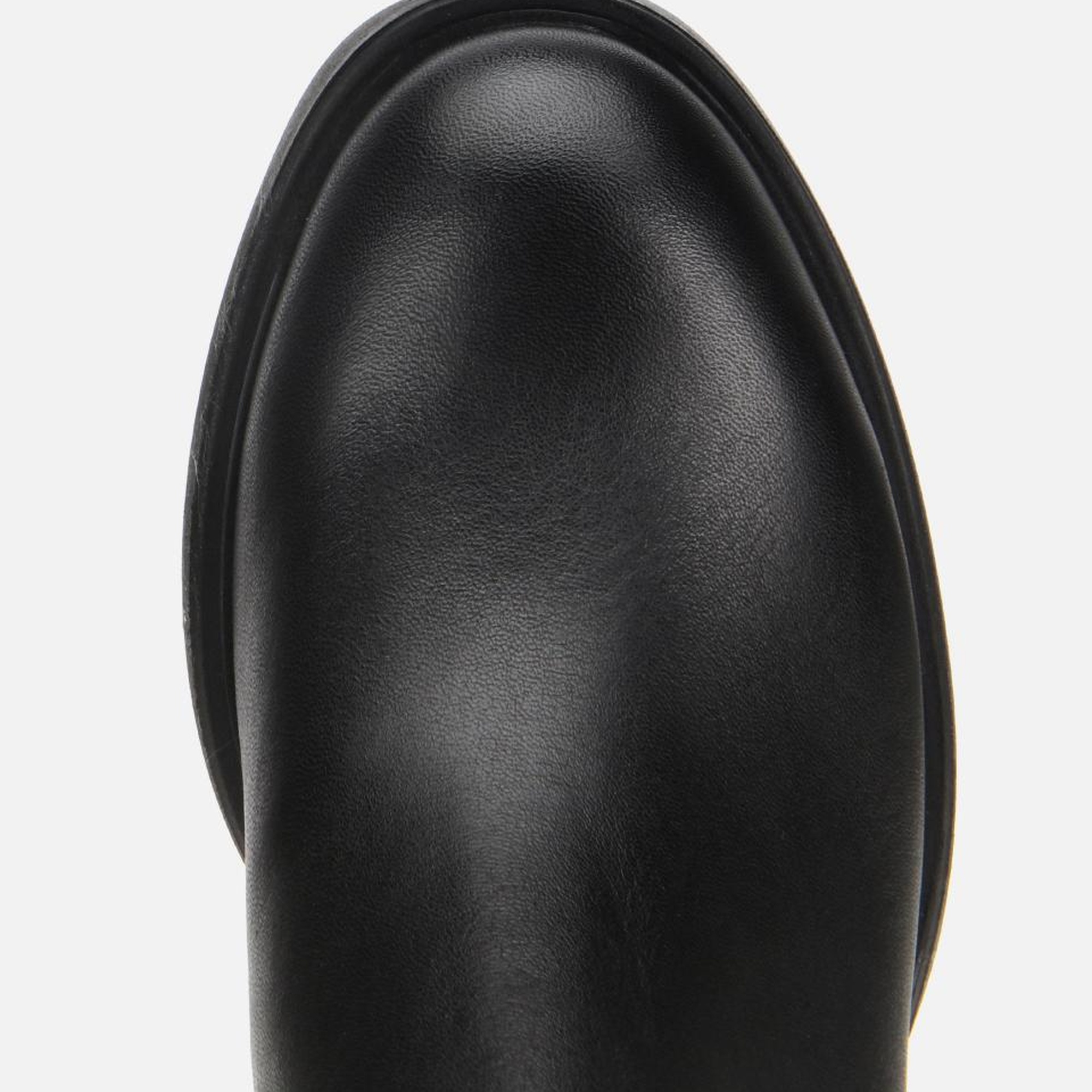 Kadın Deri Siyah Yumuşak Dokulu Bilekte Düz Bot