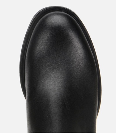  Kadın Deri Siyah Yumuşak Dokulu Bilekte Düz Bot