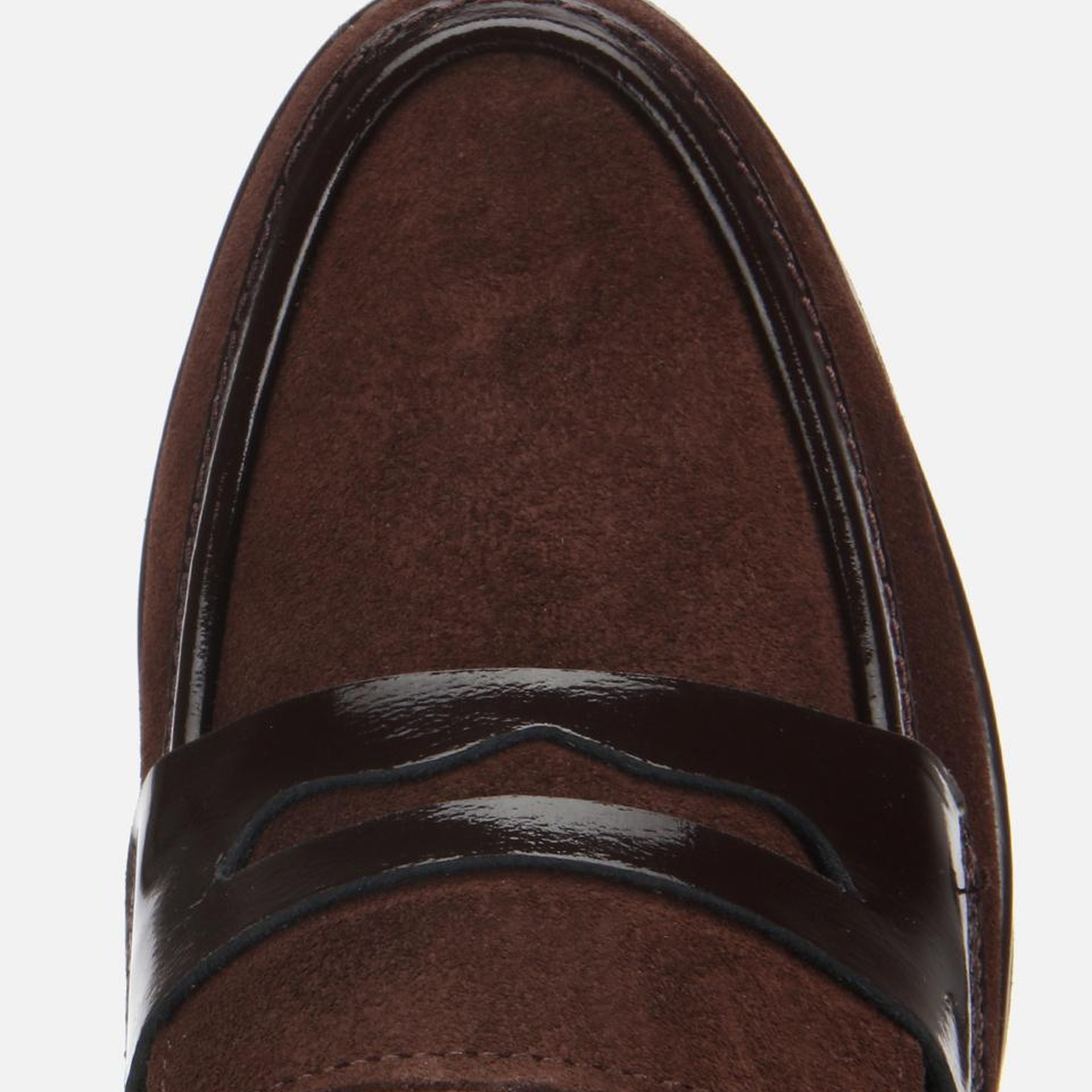 Kadın Süet Deri Kahverengi Rahat Dolgu Topuklu Günlük Loafer