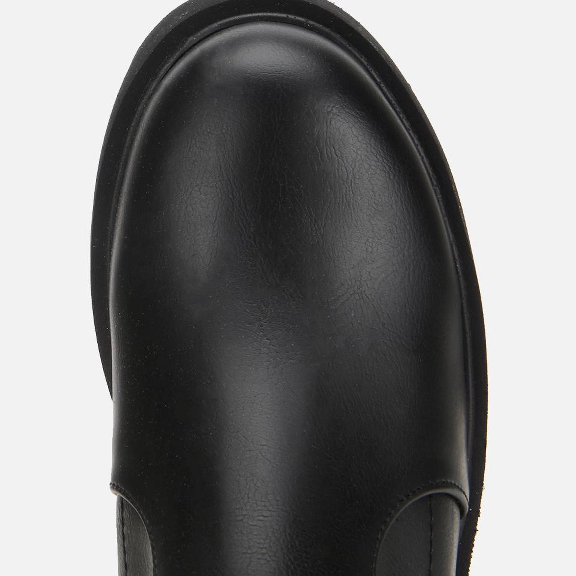 Kadın Siyah Streç Kalın Tabanlı Yüksek Topuklu Bot