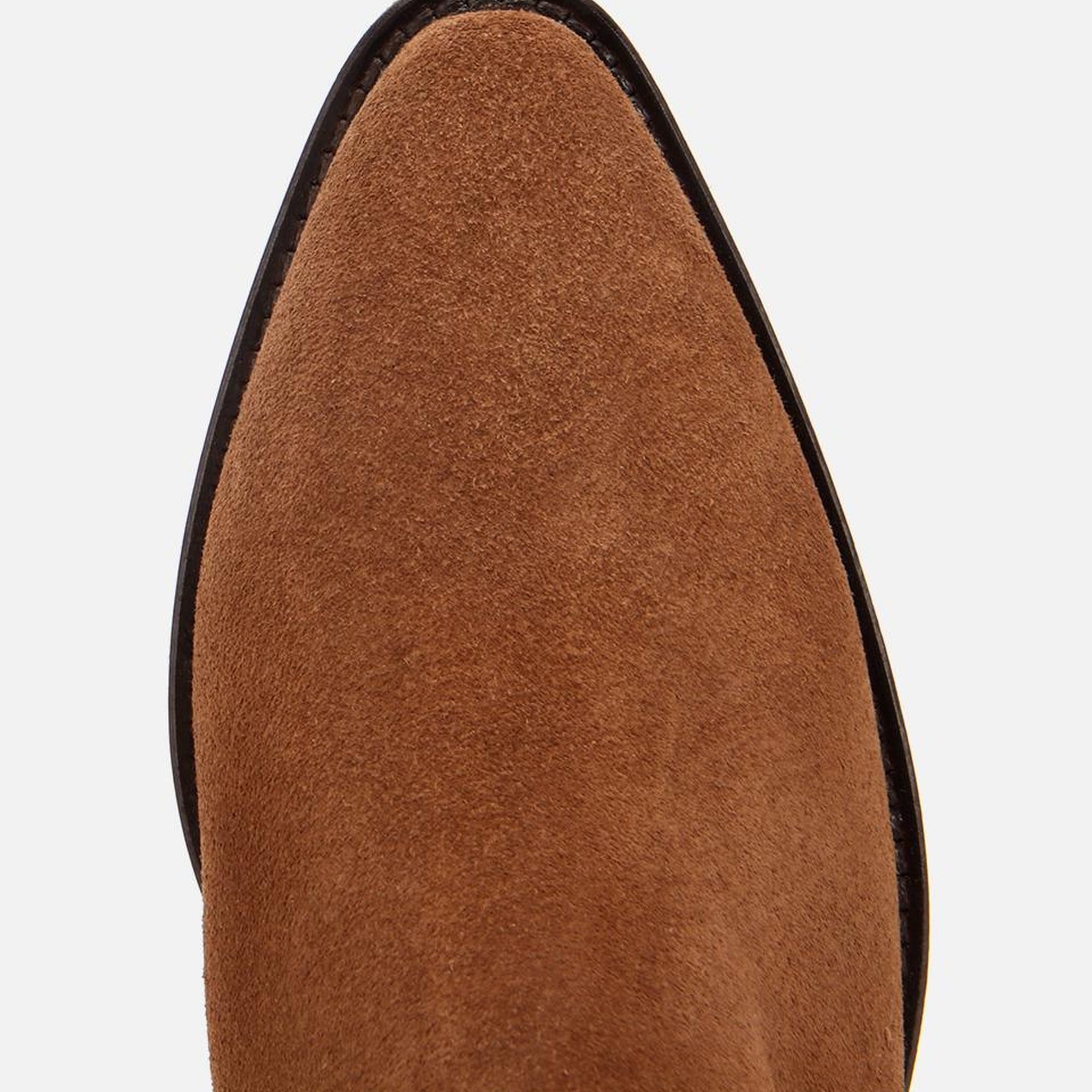 Kadın Süet Deri Taba Western Kovboy Topuklu Bot