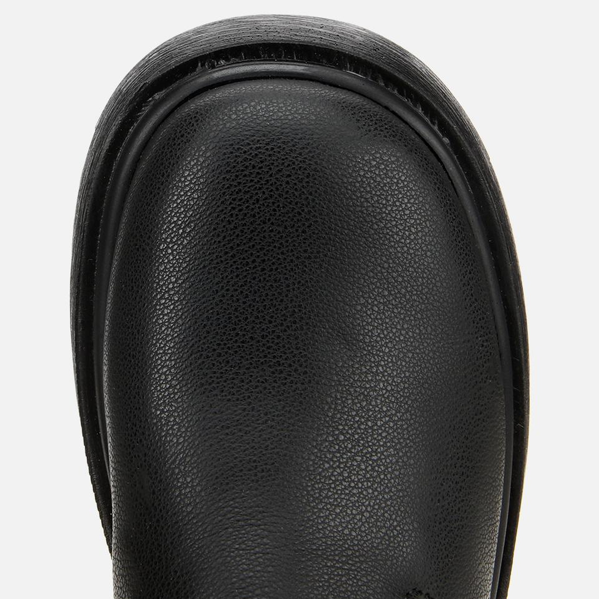 Kadın Siyah Streç Kalın Tabanlı Bilekte Düz Bot