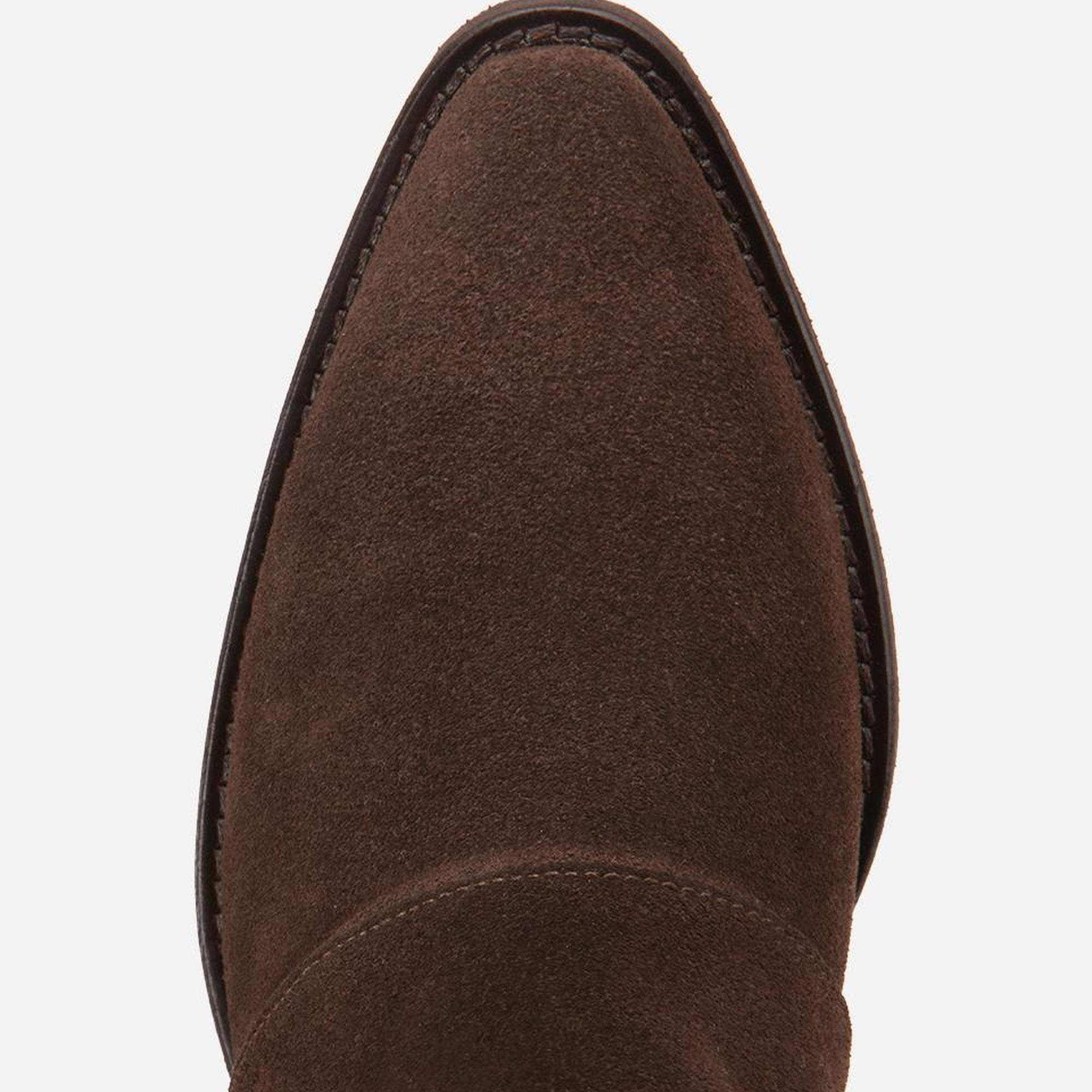 Kadın Süet Deri Kahverengi Kovboy Topuklu Bot