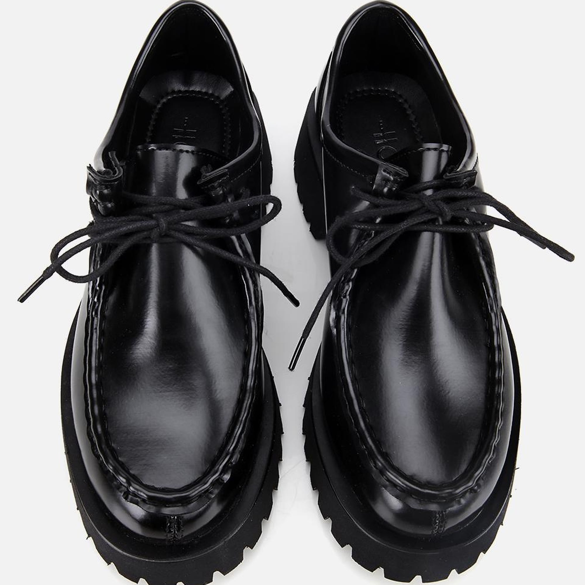 Kadın Siyah Dikiş Burunlu Kalın Tabanlı Günlük Loafer