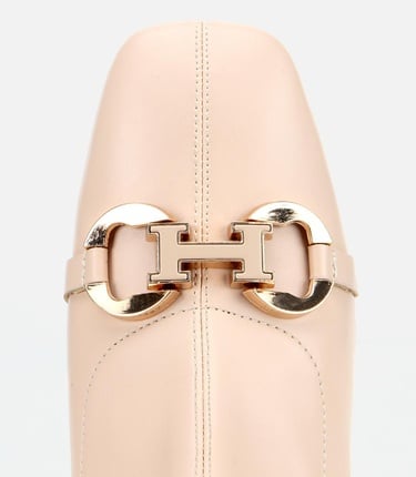  Kadın Bej Tokalı Streç Fermuarlı Yüksek Topuklu Bot