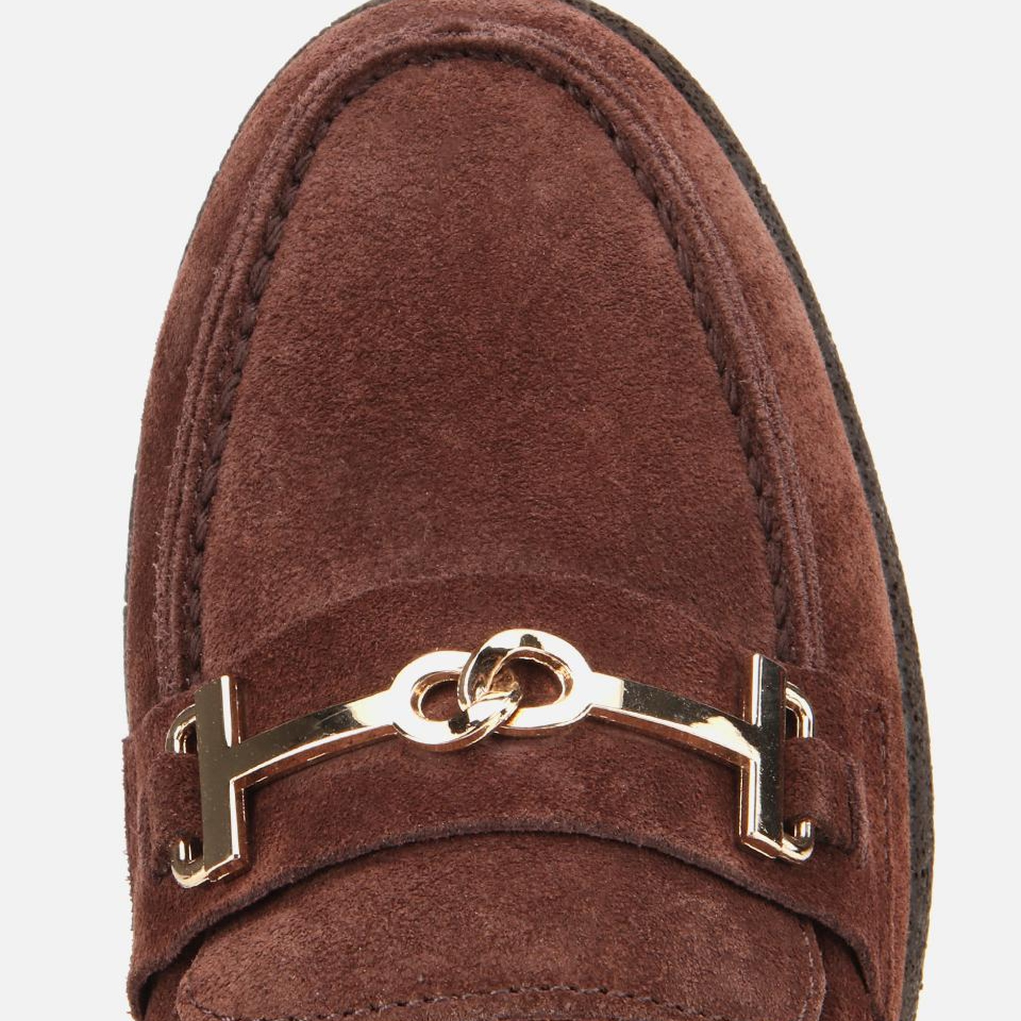 Kadın Süet Deri Kahverengi Yumuşak Tabanlı Comfort Günlük Loafer