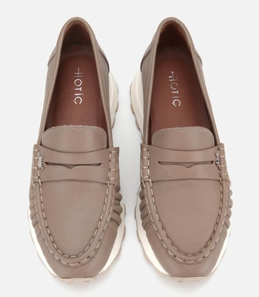  Kadın Deri Vizon Yumuşak Dokulu Günlük Loafer