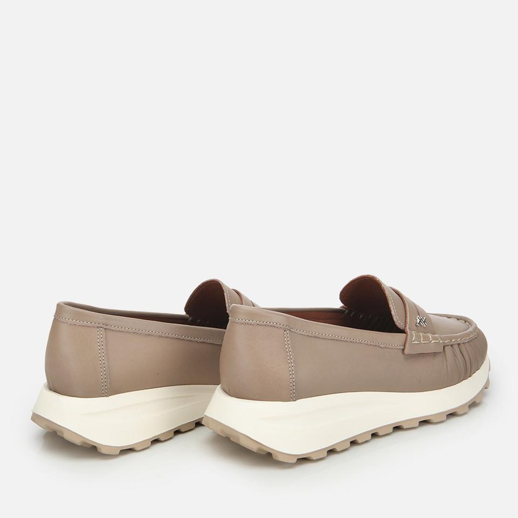 Kadın Deri Vizon Yumuşak Dokulu Günlük Loafer