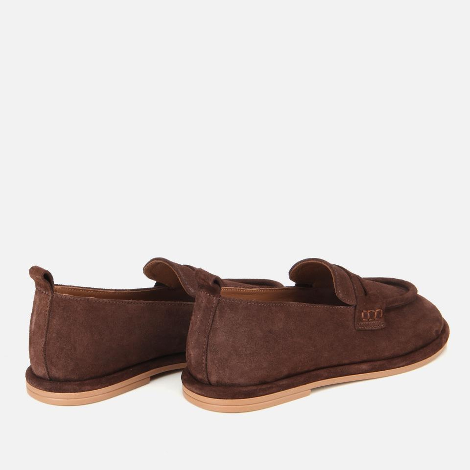 Kadın Deri Kahverengi Yumuşak Dokulu Günlük Loafer