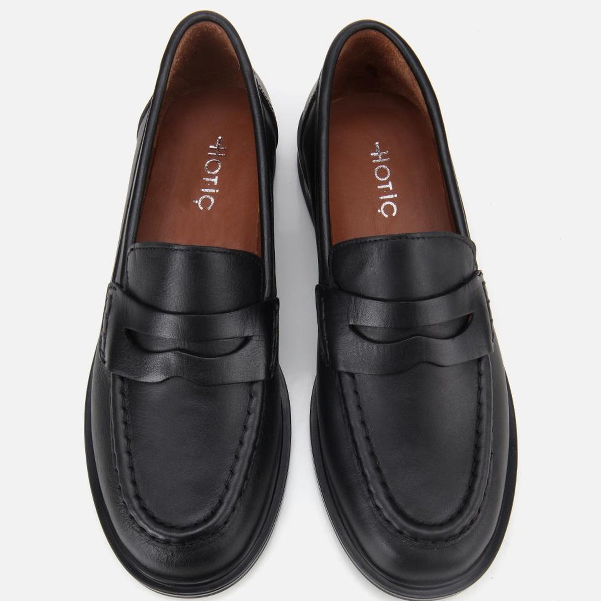 Kadın Deri Siyah Yumuşak Dokulu Klasik Loafer